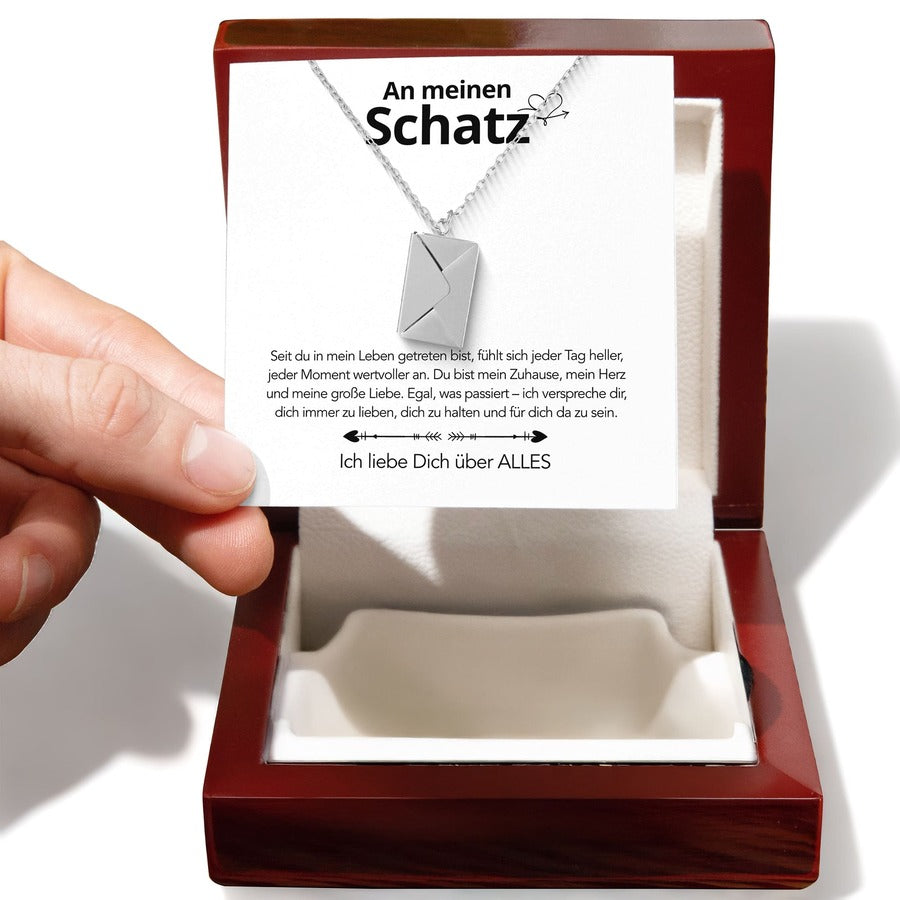 An meinen Schatz - Brief Kette