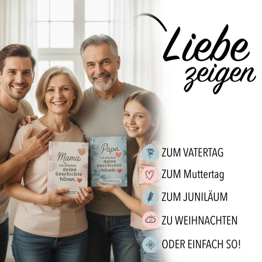 Mama & Papa, erzählt mir eure Geschichte - Geschenk Set