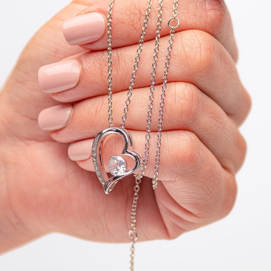 An meine Tochter - LoveBox Deluxe – Ewige Rose mit Herzschmuck & Botschaft