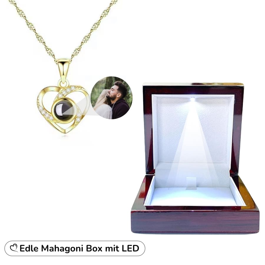 Foto Halskette mit deinem Lieblingsbild – Funkelherz