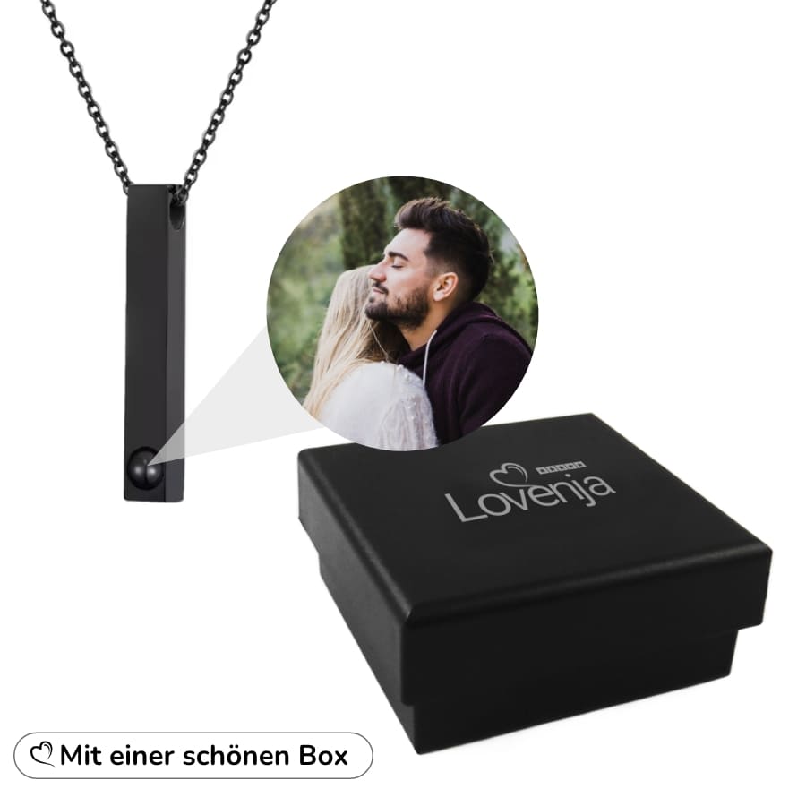 Foto Halskette mit deinem Lieblingsbild – Stabanhänger