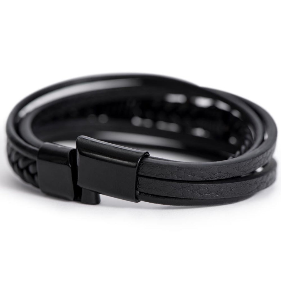 An meinen Papa - Herren Kreuz Armband mit Notiz