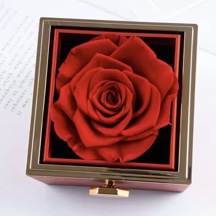 RosenHerz Gravur – Ewige Rose & Doppelherz-Gravurschmuck im Set