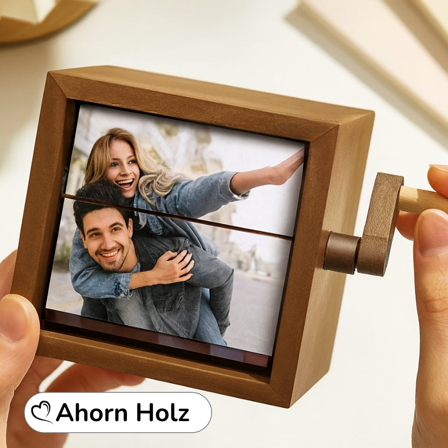 Personalisierte Fotobox mit Kurbel