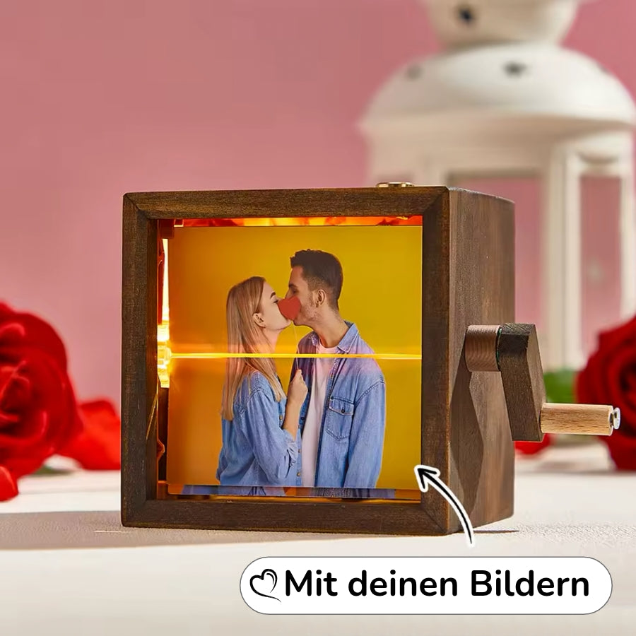 Personalisierte Fotobox mit Kurbel