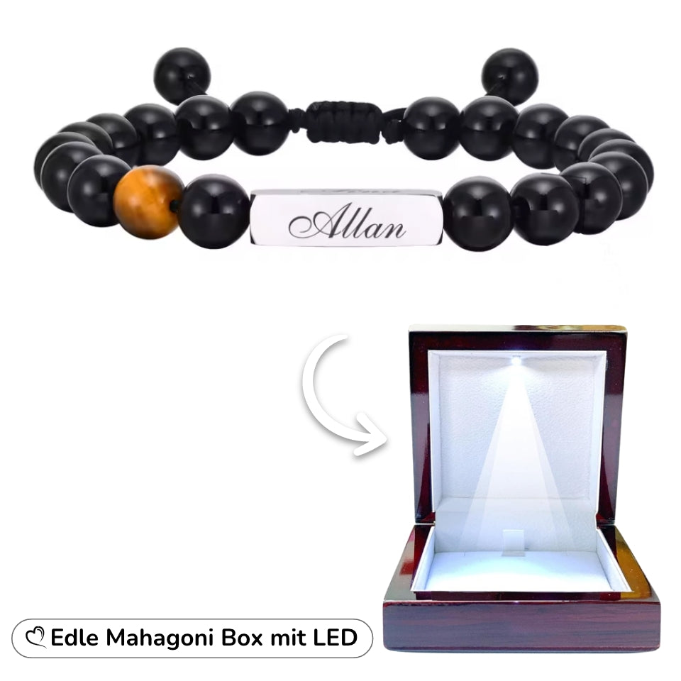 Perlenarmband mit Gravur-Element