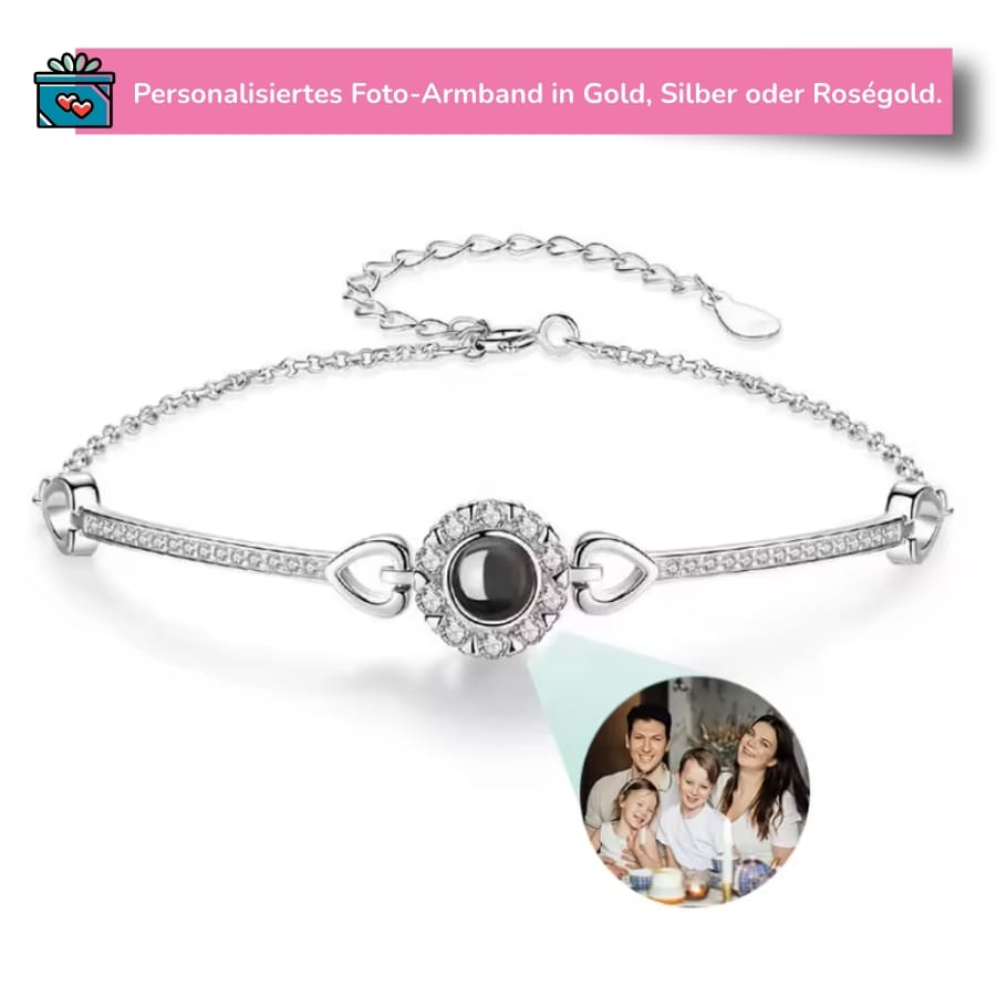 Personalisiertes Fotoarmband mit eigenem Bild / mit Veredelung