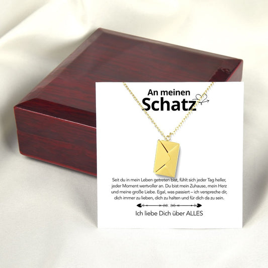 An meinen Schatz - Brief Kette