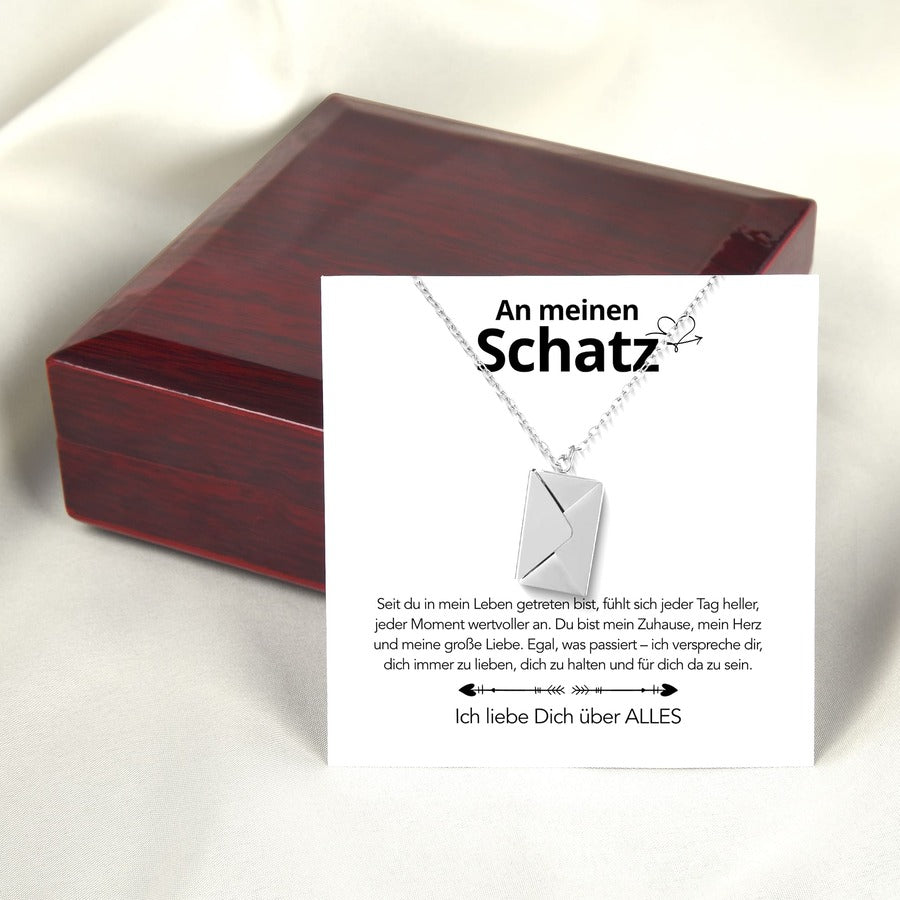 An meinen Schatz - Brief Kette