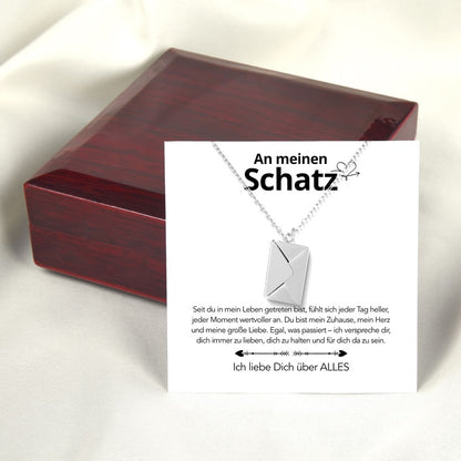An meinen Schatz - Brief Kette