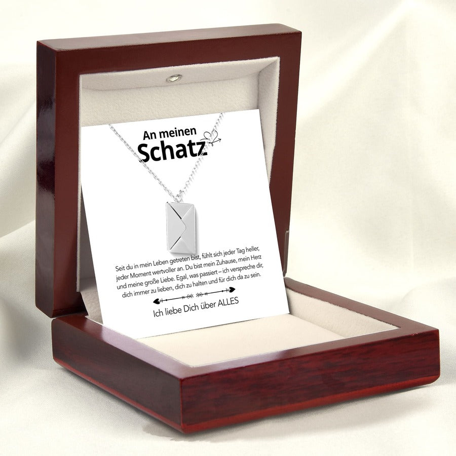 An meinen Schatz - Brief Kette