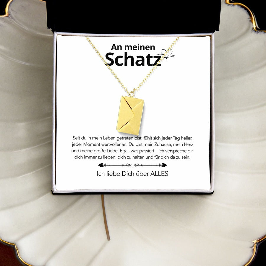 An meinen Schatz - Brief Kette