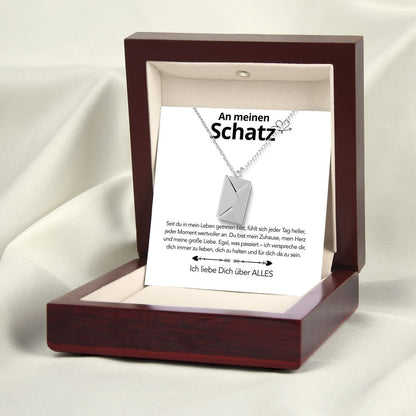 An meinen Schatz - Brief Kette