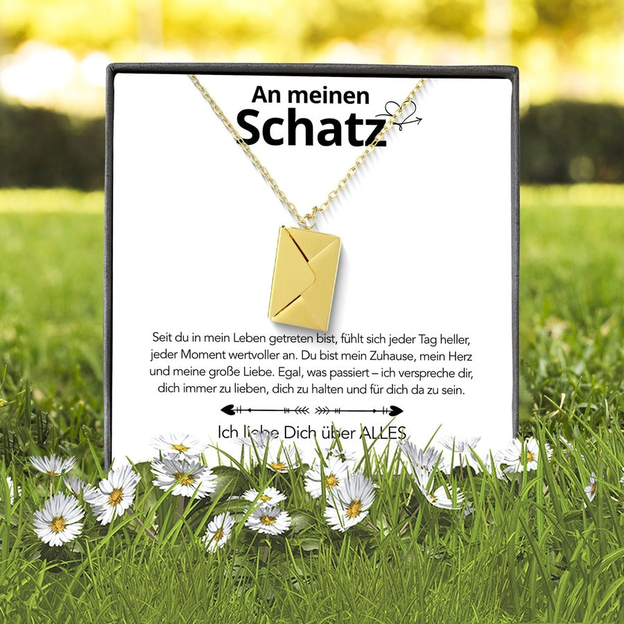 An meinen Schatz - Brief Kette