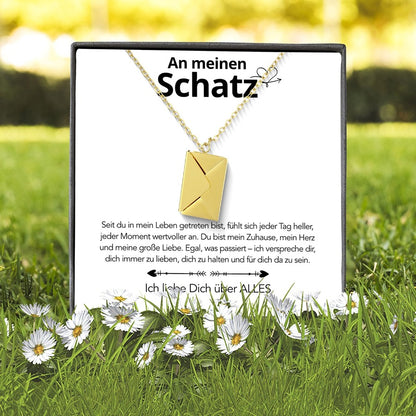 An meinen Schatz - Brief Kette