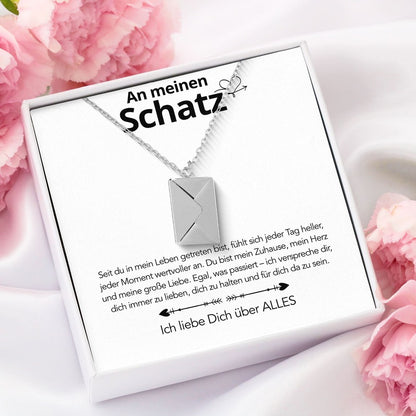 An meinen Schatz - Brief Kette