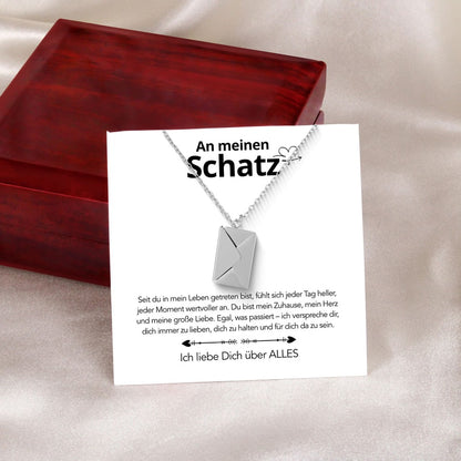 An meinen Schatz - Brief Kette