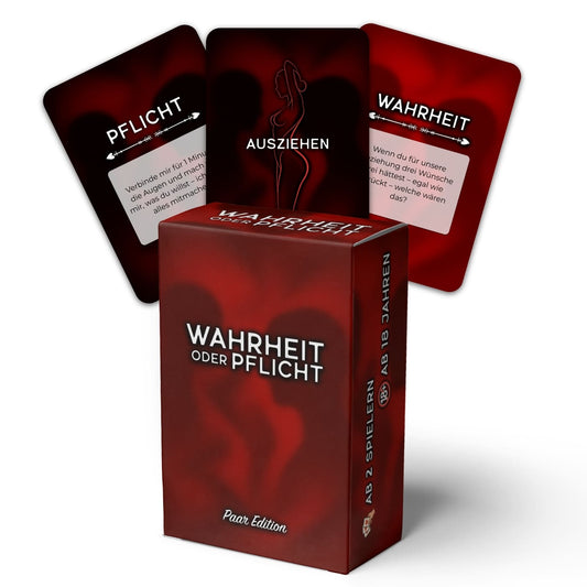 Wahrheit oder Pflicht Spielkarten - Paar Edition (+18)