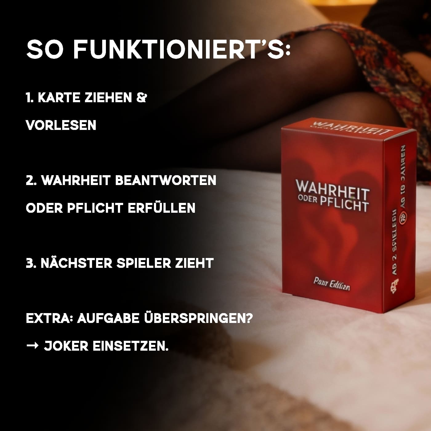 Waarheid of Durf speelkaarten - Set voor twee (+18)