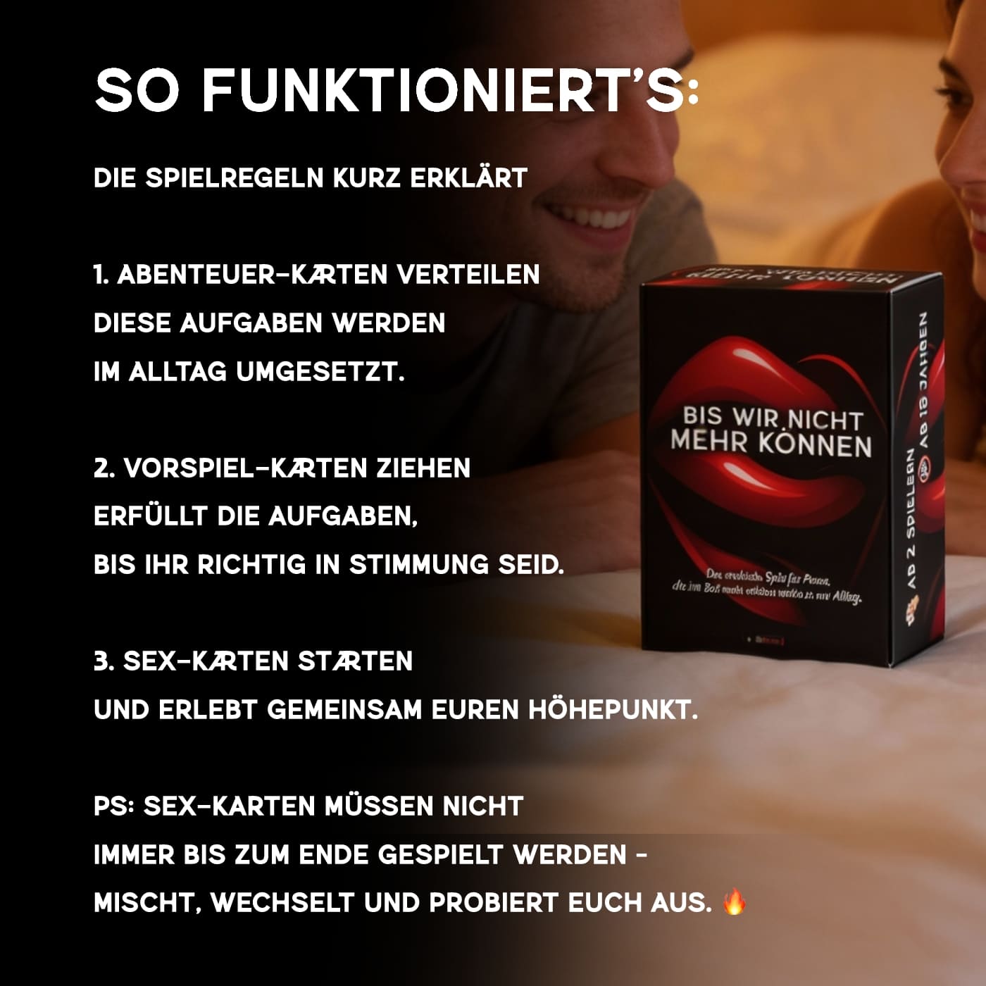 Spielkarten für Paare Geschenk Set