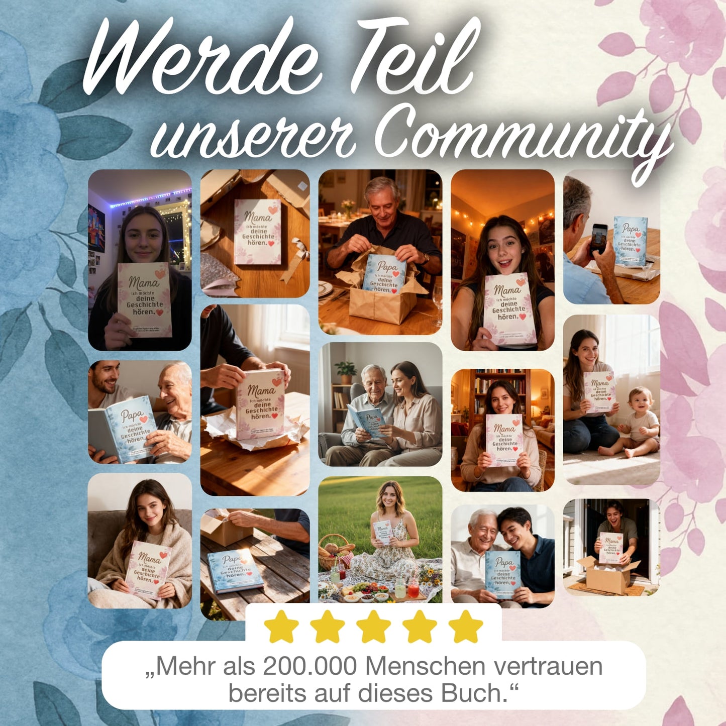 Mama & Papa, erzählt mir eure Geschichte - Geschenk Set