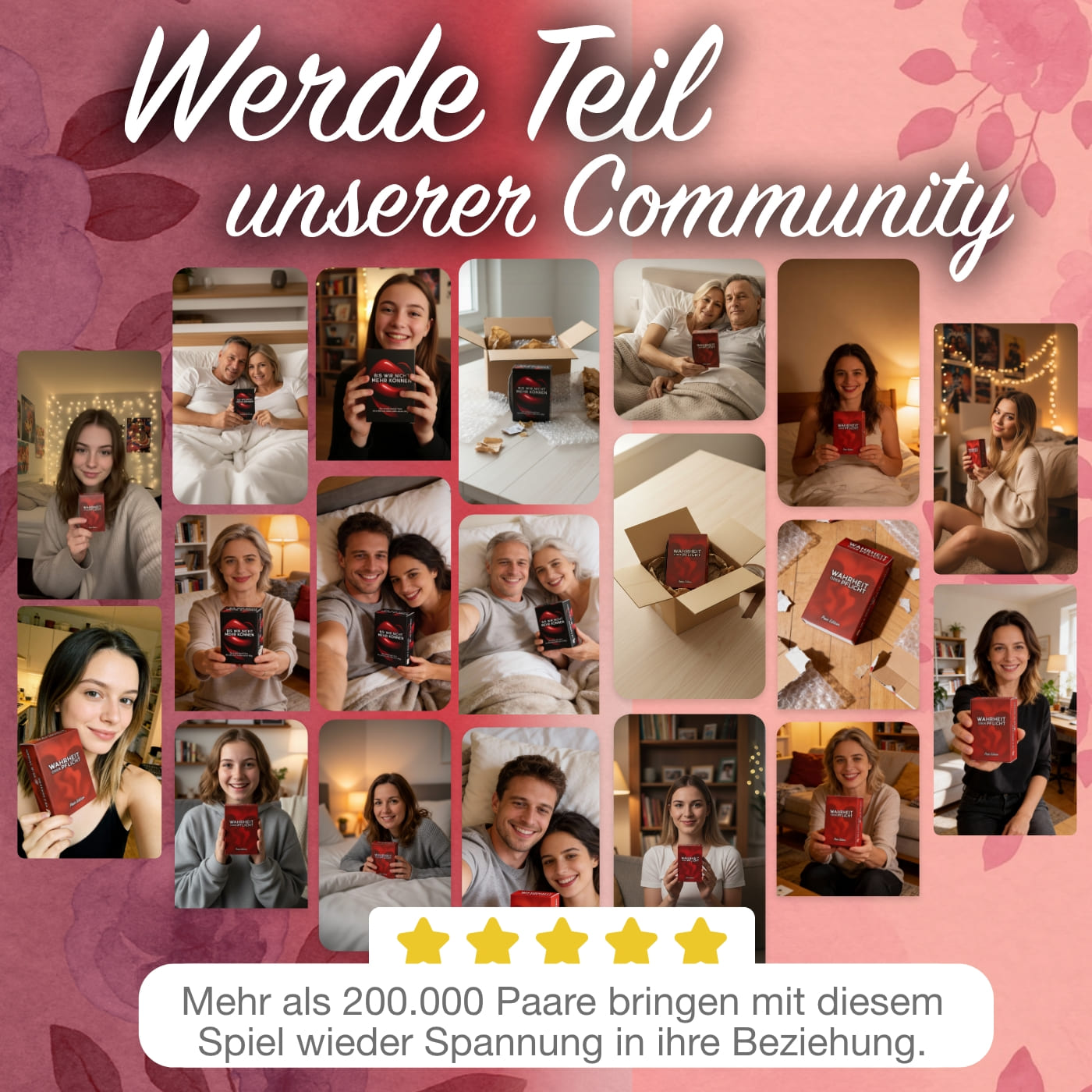 Spielkarten für Paare Geschenk Set