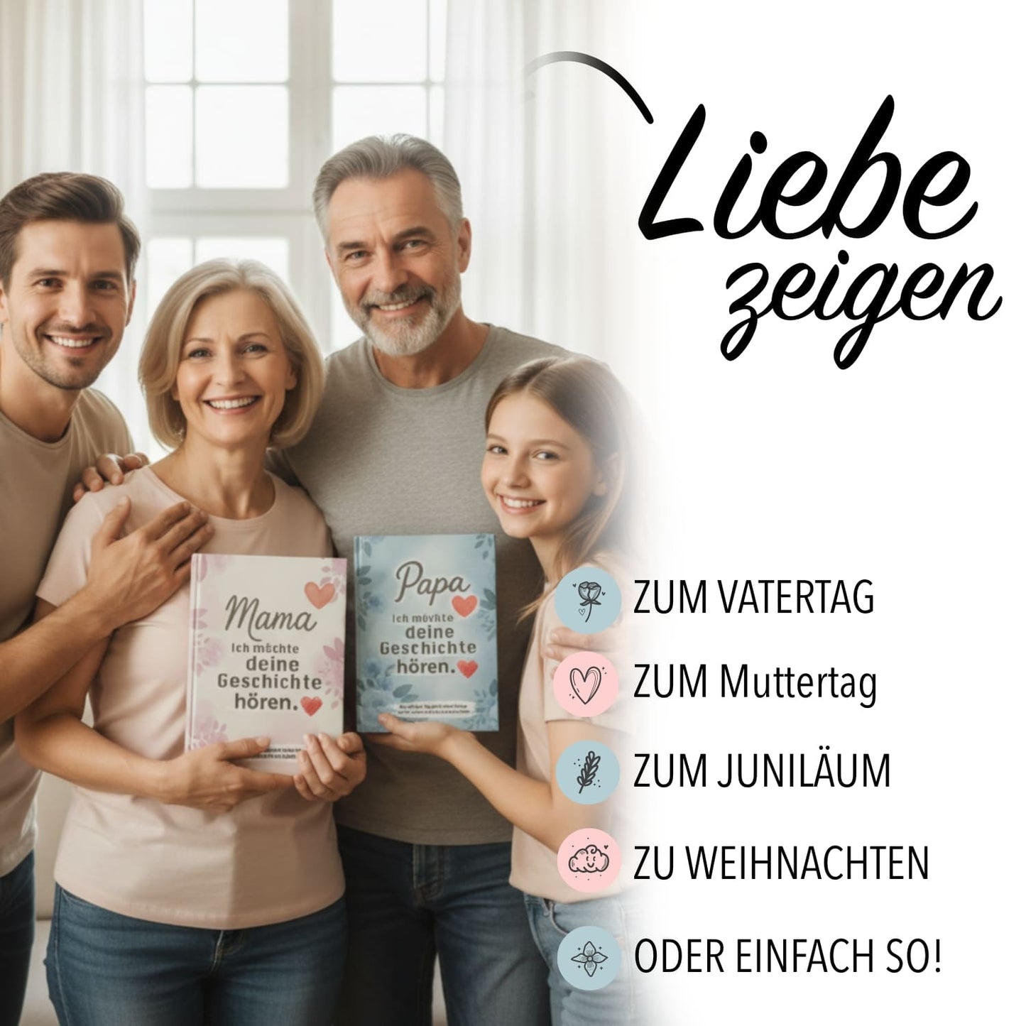 Mama & Papa, erzählt mir eure Geschichte - Geschenk Set