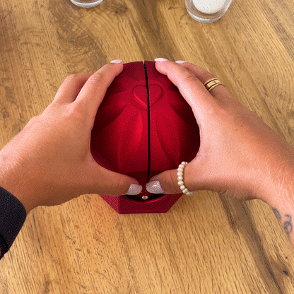 An meinen Schatz – Ewige Rose mit Herzkette & liebevoller Karte