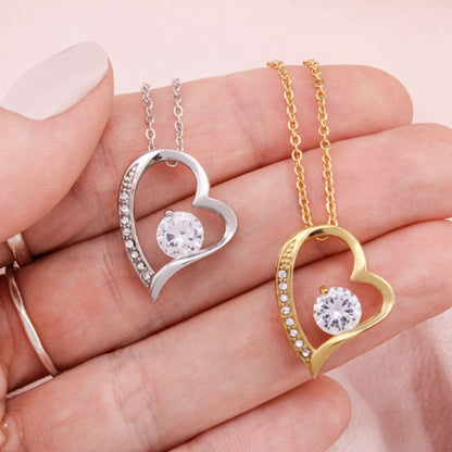 An meinen Schatz – Herzanhänger in 14k Weißgold / 18k Gelbgold Veredelung