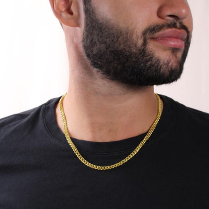 An meinen Sohn - Curb Chain mit liebevoller Notiz