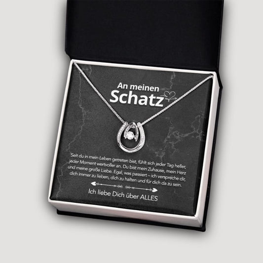 Für meinen Schatz – Glückshufeisen mit liebevoller Notiz