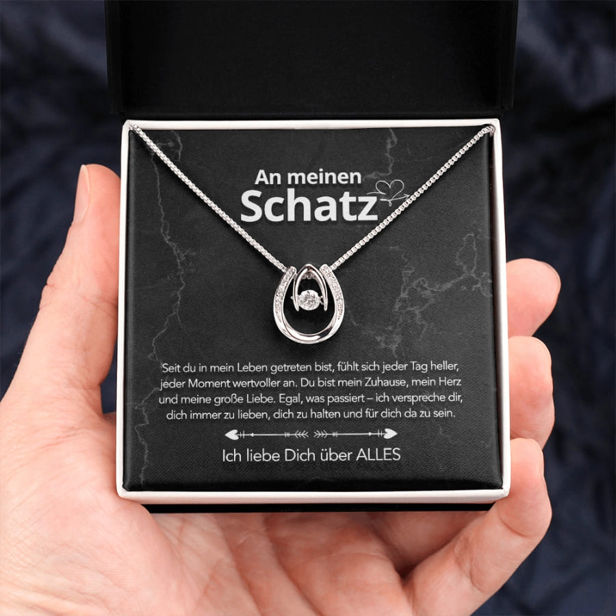Für meinen Schatz – Glückshufeisen mit liebevoller Notiz