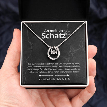 Für meinen Schatz – Glückshufeisen mit liebevoller Notiz