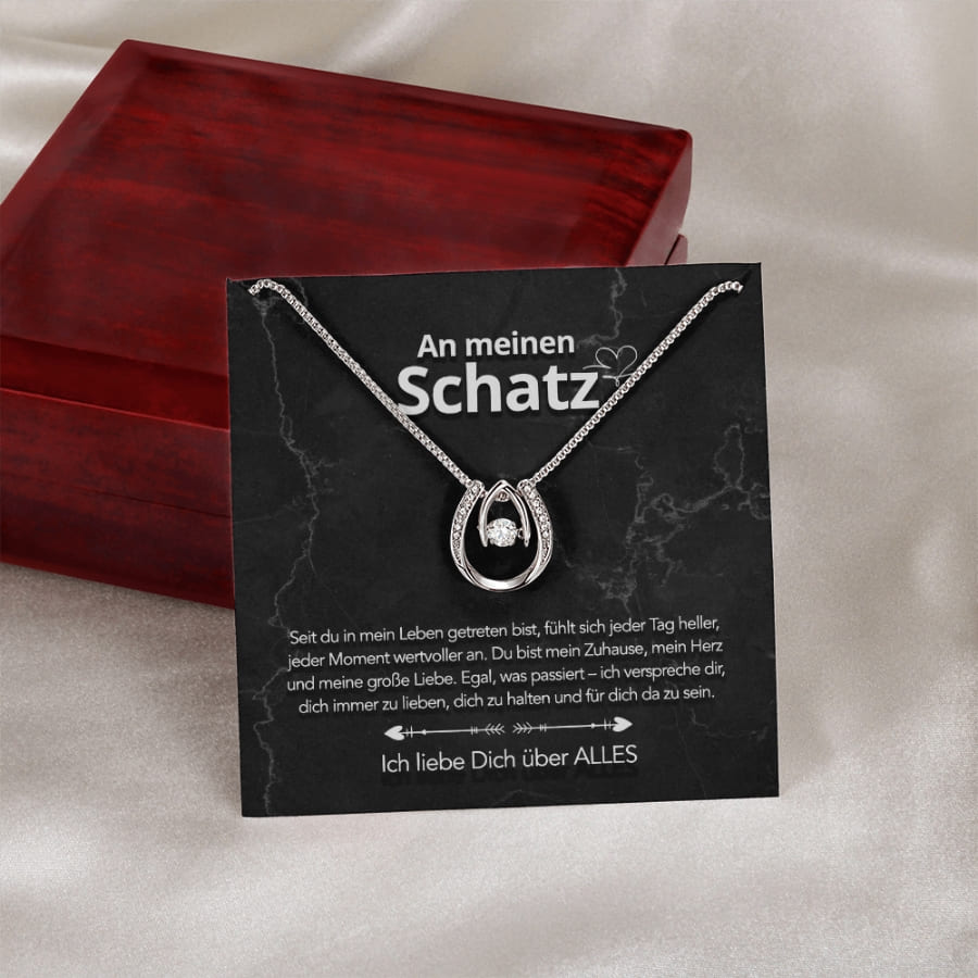 Für meinen Schatz – Glückshufeisen mit liebevoller Notiz