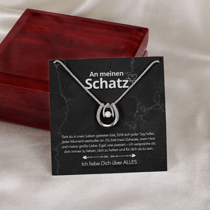 Für meinen Schatz – Glückshufeisen mit liebevoller Notiz