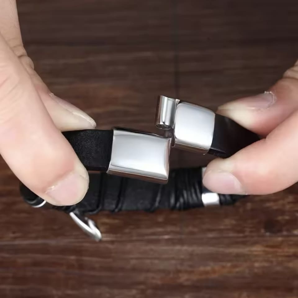 An meinen Sohn - Kreuz Armband mit liebevoller Karte