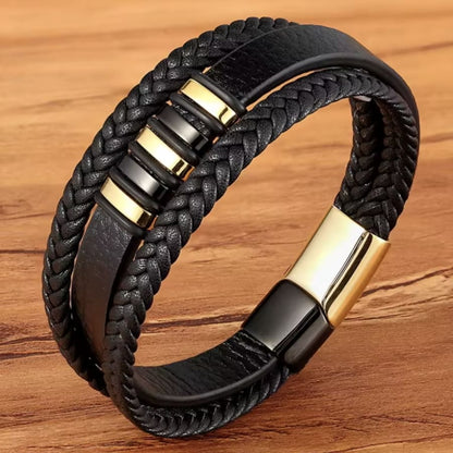 An meinen Sohn - Lederarmband Elegant