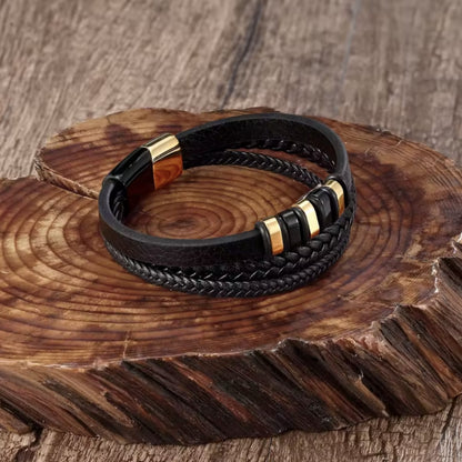 An meinen Sohn - Lederarmband Elegant