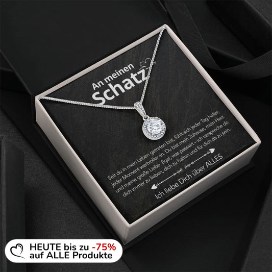Für meinen Schatz – Dotanhänger in 14k Weißgold Veredelung