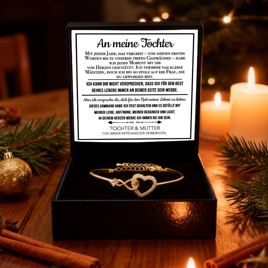 An meine Tochter – Unendliches Herz-Armband