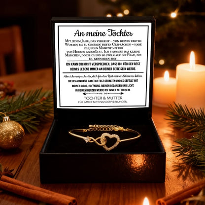 An meine Tochter – Unendliches Herz-Armband