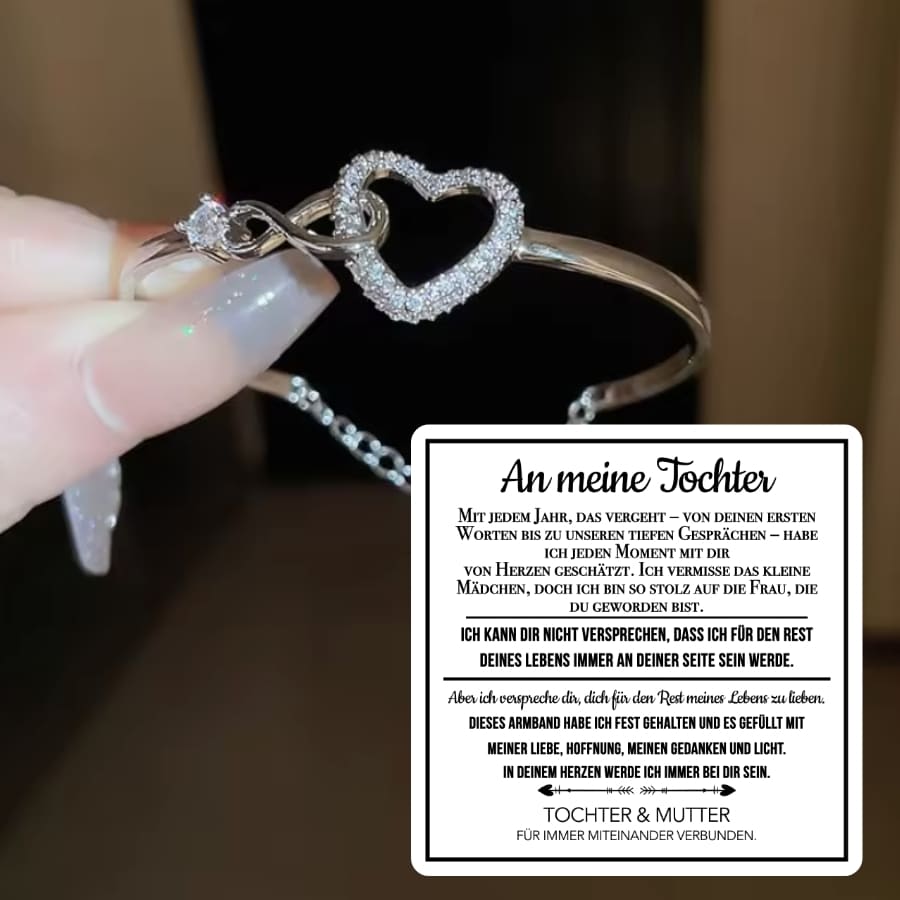 An meine Tochter – Unendliches Herz-Armband