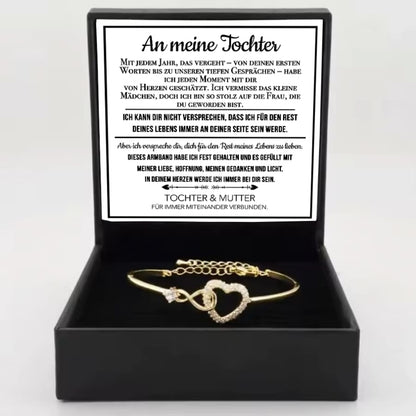 An meine Tochter – Unendliches Herz-Armband