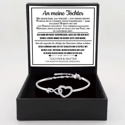 An meine Tochter – Unendliches Herz-Armband