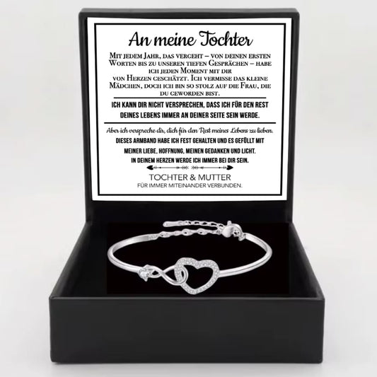 An meine Tochter – Unendliches Herz-Armband