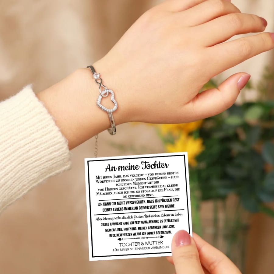 An meine Tochter – Unendliches Herz-Armband