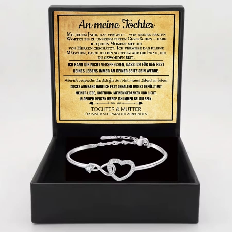 An meine Tochter – Unendliches Herz-Armband