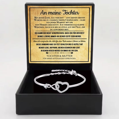 An meine Tochter – Unendliches Herz-Armband