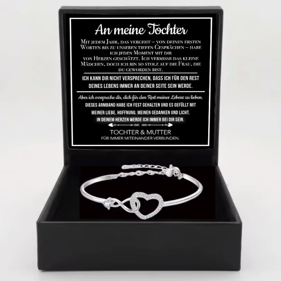An meine Tochter – Unendliches Herz-Armband