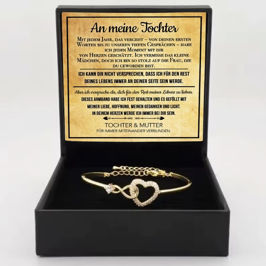 An meine Tochter – Unendliches Herz-Armband